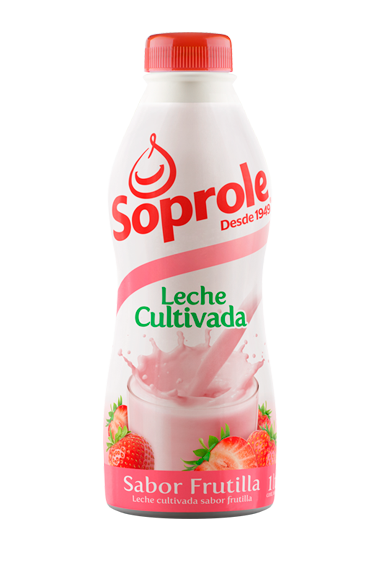 Leche Cultivada Soprole Frutilla 1L